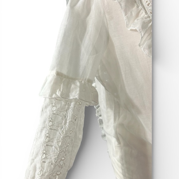 Jade by Johnny Was, Elegant White Lace Women's Top - Picture 7 of 8